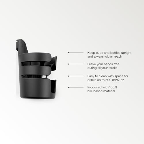 Universal Bugaboo Stroller Cup Holder - Keeps Drinks Secure & Upright