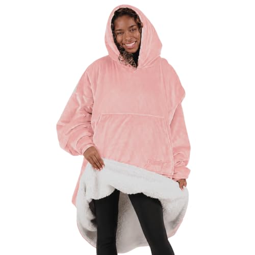 The Comfy Original Blush Wearable Blanket Hoodie - One Size, Shark Tank