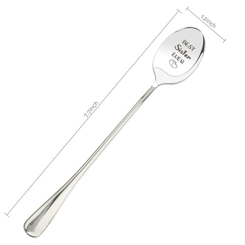 Sister Gifts Stainless Steel Spoon - All-Purpose Utensil for Christmas, Birthday & Stocking Stuffers