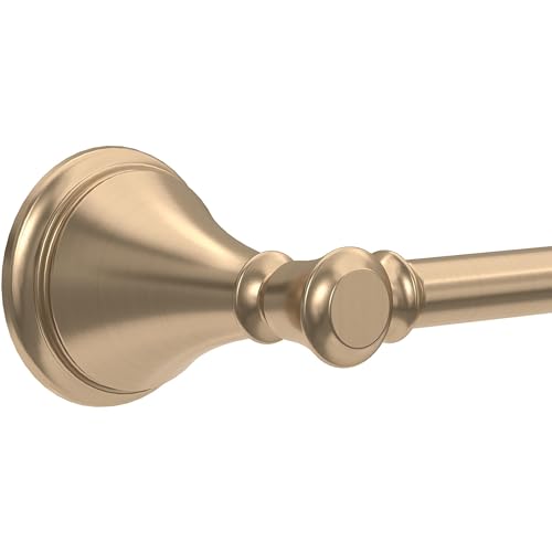 Delta Single Post Toilet Paper Holder Wall Mount Champagne Bronze 8.43x2.49 Inches
