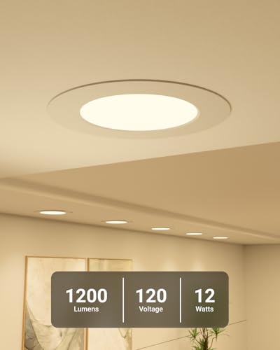 Sunco 6 Inch 20 Pack Retrofit LED Recessed Can Lights Dimmable, Selectable CCT 2700K-6000K, 1200LM, UL