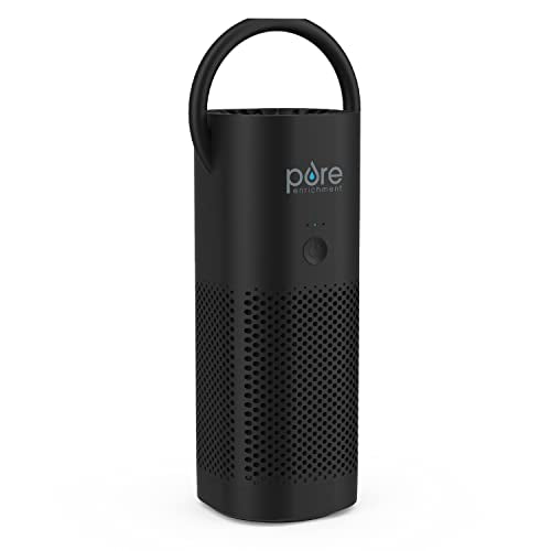 Pure Enrichment PureZone Mini Portable Air Purifier Black for Personal Use