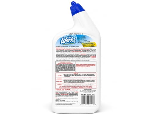 Toilet Bowl Cleaner Disinfectant - Removes Rust, Lime Scale & Stains, Kills 99.9% Bacteria, Pack of 6