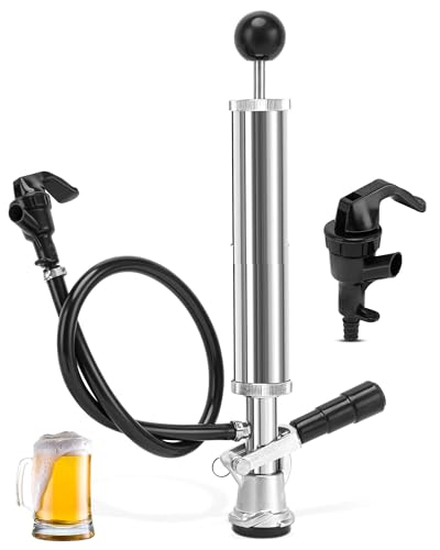 8-Inch Keg Party Pump Kit - Beer Tap Dispenser for Domestic Kegs