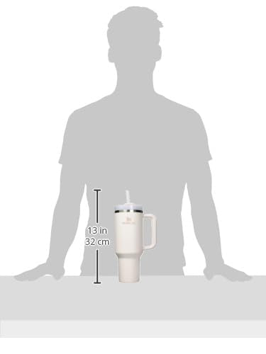 40 oz Rose Quartz Flow State Tumbler - Double Wall Insulated Drinkware, Leak-Resistant Lid