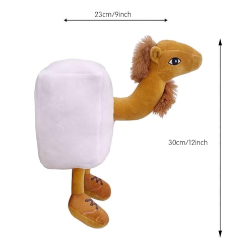 AI-Crafted,Animals Plush Italian Brainrot,Stuffed Animals Evolution Plush Pillow Toy for Room Decor for Game Fans (12inch Frigo Camelo)