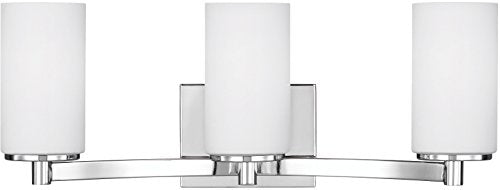 Sea Gull Lighting-Hettinger-100W Three Light Bath Vanity-Chrome Finish-Incandescent Lamping Type