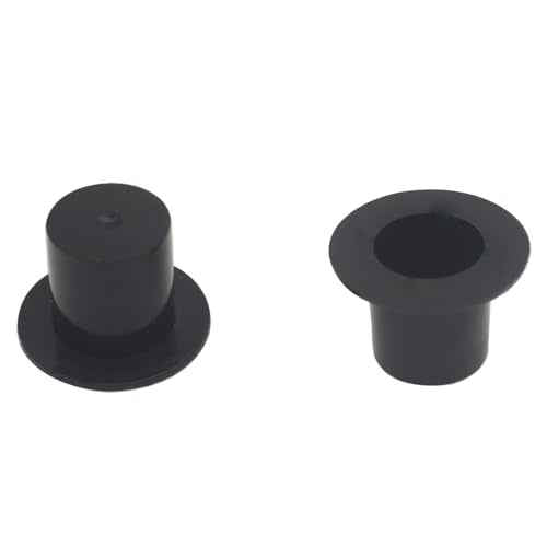 50 Pcs Mini Black Top Hat Plastic Miniature Top Hats Mini Snowman Hats for Crafts DIY