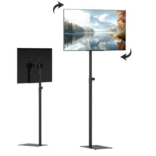 Baoz 360° Rotation Floor TV Stand for 14-43 Inch Flat Screen TV, Height Adjustable & Swiveling