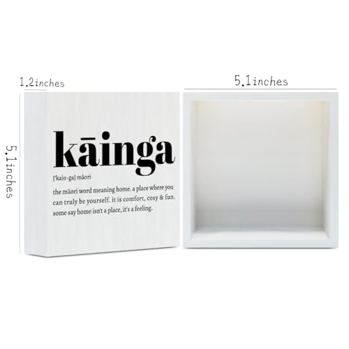 Kainga Definition Maori Rustic Home Office Decor Wooden Box Sign