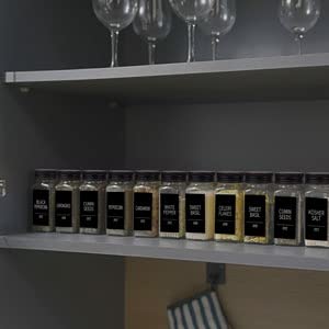 66 Pack Glass Spice Jars with Labels - 4oz Food Storage Containers - Variation of THIS listing