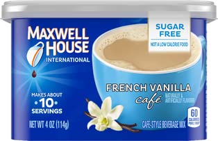 Maxwell House International French Vanilla Sugar Free Cafe Beverage