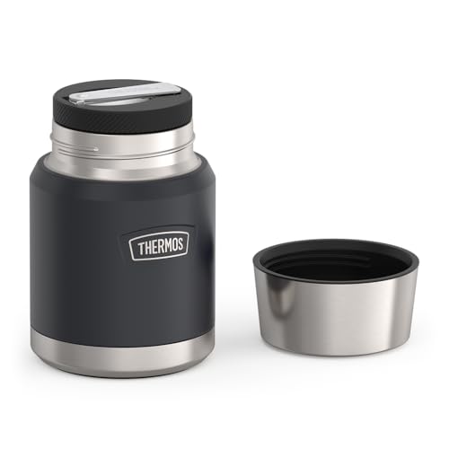 THERMOS ICON Stainless Steel Food Jar with Spoon 16oz Granite