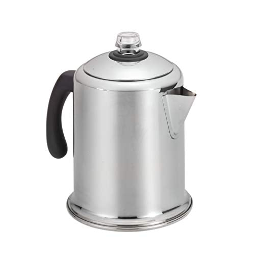 Farberware Classic Yosemite Stainless Steel Stovetop Coffee Percolator - 8 Cup, Silver