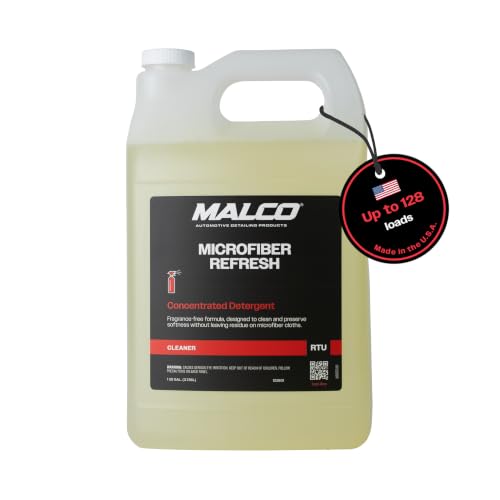 Malco Microfiber Towels Cleaner Concentrate - Restores Softness & Absorbency