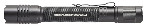 LED Tactical Flashlight with Batteries - 270 Lumens, Black, Compact