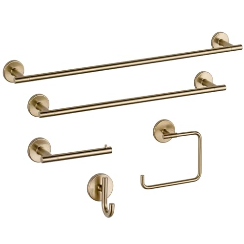 Delta Single Post Toilet Paper Holder Champagne Bronze Wall Mount 3.31x7in
