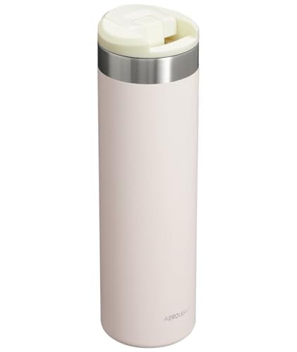 Stanley AeroLight 20 oz Insulated Stainless Steel Water Bottle Rose Quartz with Locking Lid
