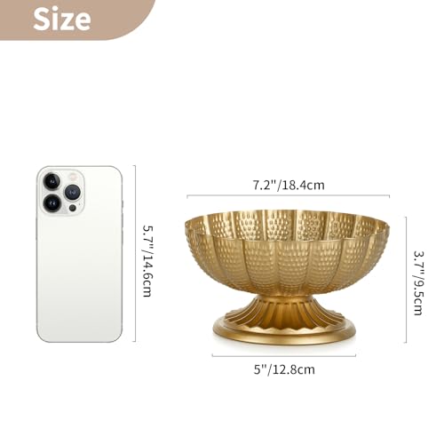 10 Pcs Small Gold Vases for Centerpieces, Metal, 3.7 Inch - Elegant Table Decor