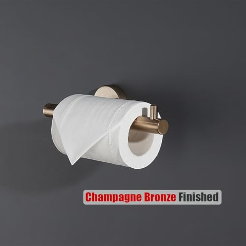 Bathroom Hardware Set 5-Piece Towel Bar Toilet Paper Holder Champagne Bronze Wall Mount