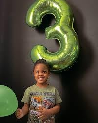 Number 7 Balloon by Light Green - 40 Inch Birthday Decoration for Girls & Women