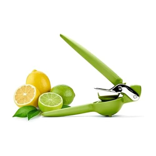 Chef'n FreshForce Lime Citrus Juicer Hand Press with Dual-Gear Mechanism, 10.25 Inch, Lime Green