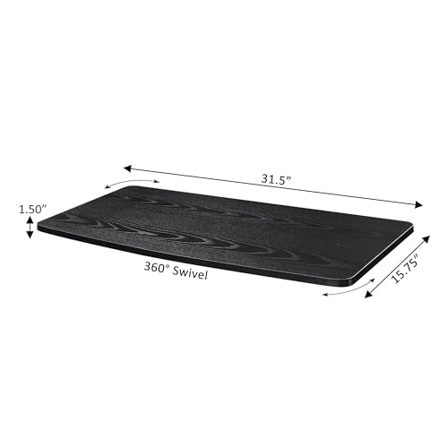 TV Swivel Riser Stand for Up to 37 Inch Monitors - 360 Degree Rotation