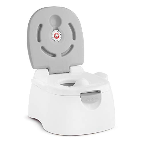 Munchkin Arm & Hammer 3-in-1 Potty Training Seat with Step Stool, Grey - Includes Potty & Trainer