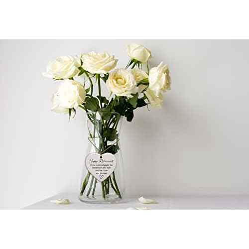 Retirement Gifts for Woman, Never Underestimate, Happy Retirement Appreciation Gift, Ornament Keepsake Sign Heart Decor Gift for Retired Women, Coworker, Boss, Nurse, Teacher, Friend, Mom