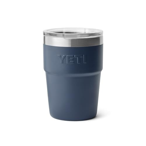 YETI Rambler 16 oz Navy Stackable Tumbler with Vacuum Insulation & MagSlider Lid