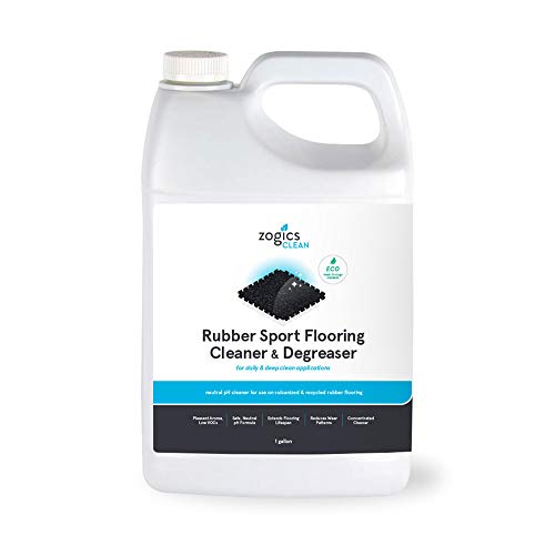 Zogics Rubber Flooring Cleaner & Degreaser - 1 Gallon - Heavy Duty & Eco-Friendly