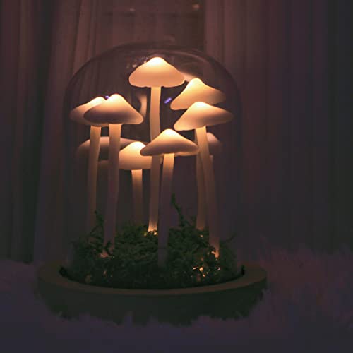 Sofyee Hand-Made Night Light - Cute Retro Mushroom USB Finished Product - Home Decor & Gift