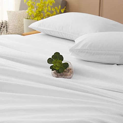 Queen Size Bed Sheet Set - Microfiber 4-Piece, Super Soft, Wrinkle-Resistant, White Variation of THIS listing