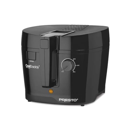 Presto CoolDaddy Deep Fryer - 6-Cup Capacity, Adjustable Thermostat, Cool-Touch