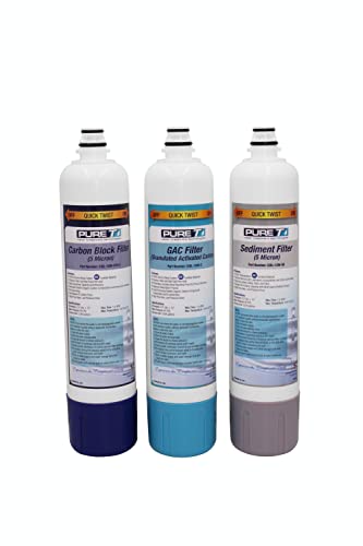 Water Filter Set for EZ Slim Reverse Osmosis System - Sediment & Carbon Filters