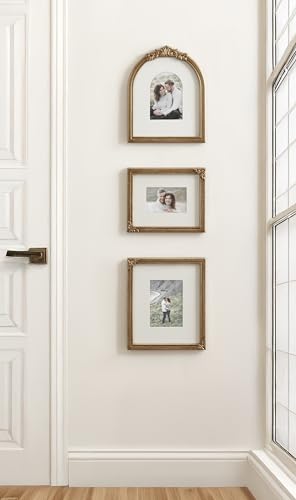 Gold 3-Piece Picture Frame Set - Vintage Gold Gallery Wall Frames