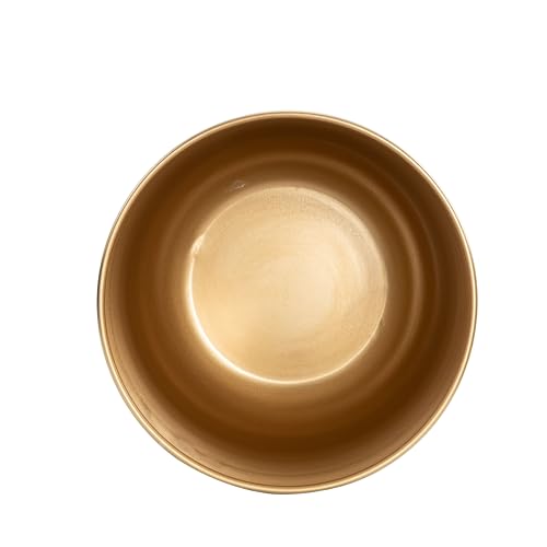 CosmoLiving Gold Metal Dome Planters Set of 2 – 19 and 22 Inches, Indoor & Outdoor Use