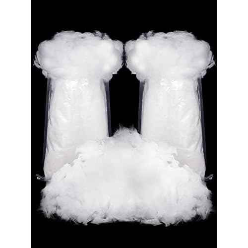 Riakrum Fake Snow Decor Fiber Artificial Snow Cotton Snow Fluffy Indoor Decoration for Winter Mantle Christmas Decoration(120 g)