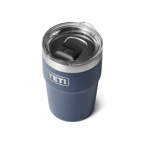 YETI Rambler 16 oz Navy Stackable Tumbler with Vacuum Insulation & MagSlider Lid
