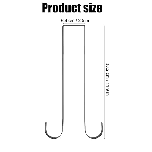 Double Side Wreath Hanger, Adjustable Wreath Hook for Christmas & Front Door Decoration