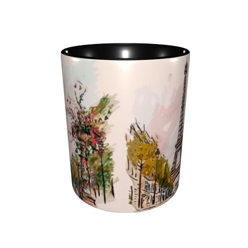 Paris Eiffel Tower Coffee Mug 11OZ Funny Ceramic Tea Cup Kitchen