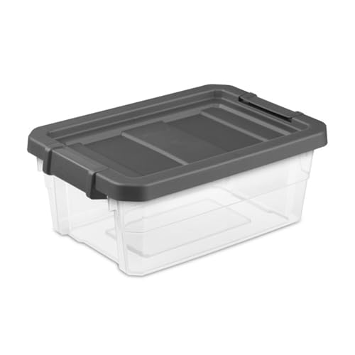 16 Quart Storage Boxes with Latching Lids - 12 Pack