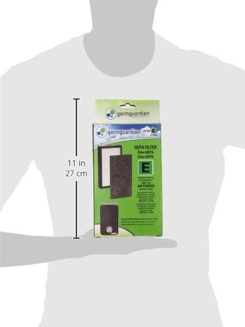 Germ Guardian True HEPA Replacement Filter E - Compatible with AC4100, AC4150P, AC4150BL | High-Quality Air Purification