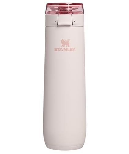 Stanley Flowstate Spring Water Bottle 20 oz Rose Quartz Leakproof Insulated