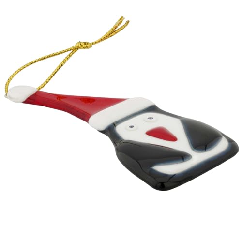 Murano Glass Penguin Christmas Ornament Handmade in Italy