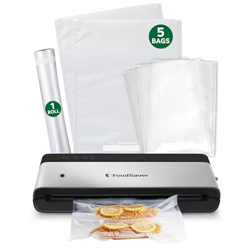 Vacuum Sealer Machine - FoodSaver PowerVac Compact Stainless Steel Black