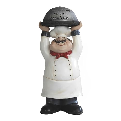 Ice Armor 14in Chef Figurine Welcome Kitchen Decor Statue