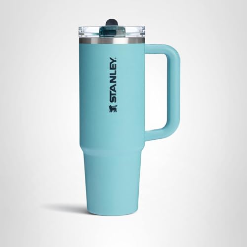 STANLEY Quencher ProTour Flip Straw Tumbler with Leakproof Lid 40 oz | Built-In Straw and Handle | Cup Holder Compatible for Travel | Insulated Stainless Steel Cup | BPA-Free | Agave