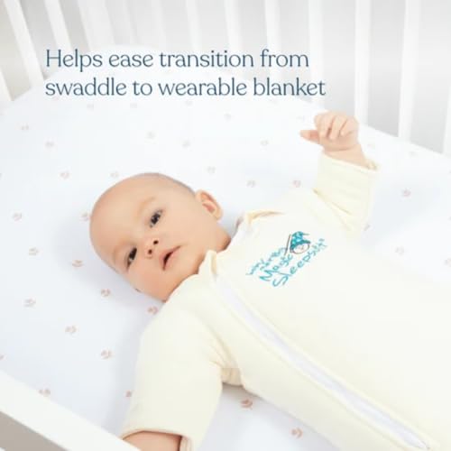 Baby Merlin's Microfleece Sleep Suit - Small Cream Transition Swaddle