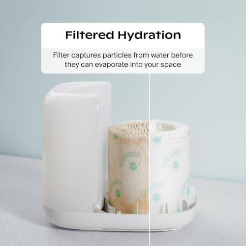 Canopy Bedside Evaporative Humidifier 36HR Run Time 2.5L White - No Mist